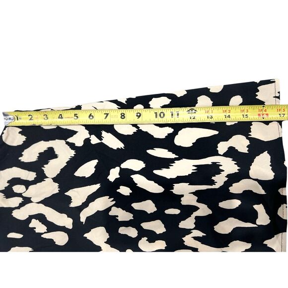 Shein Curve Halter Top Sleeveless Size 1X 14 Twist Neck All Over Animal Print - Picture 10 of 11